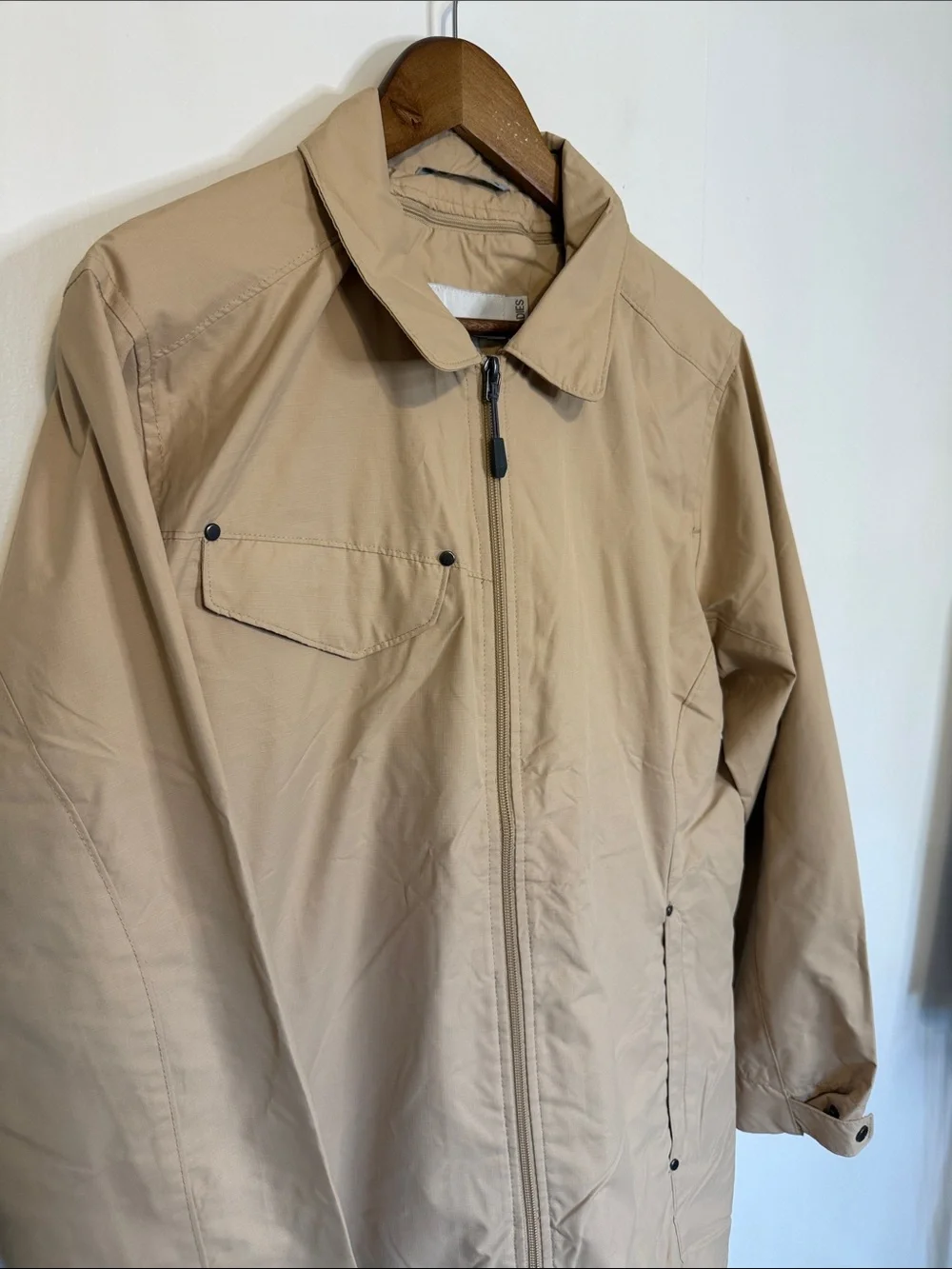 North End Ladies Jacket Full Zip Mesh Lined Collar Tan Neutral XXL Classic